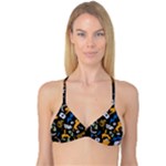 Pattern Design Seamless Texture Reversible Tri Bikini Top