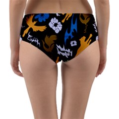 Reversible Mid-Waist Bikini Bottoms 