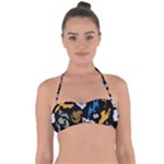 Pattern Design Seamless Texture Tie Back Bikini Top