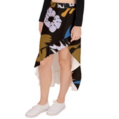 Asymmetrical Ruffle Hem Skirt  