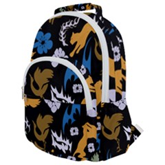 Rounded Multi Pocket Backpack 