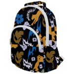 Pattern Design Seamless Texture Rounded Multi Pocket Backpack