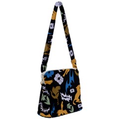 Zipper Messenger Bag 