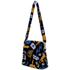 Zipper Messenger Bag 