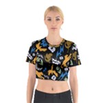Pattern Design Seamless Texture Cotton Crop Top