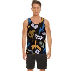 Men s Wide Collar Tank Top 