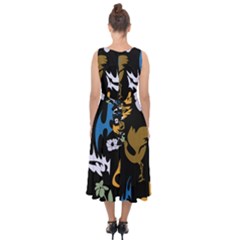 Midi Tie-Back Chiffon Dress 