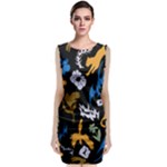 Pattern Design Seamless Texture Classic Sleeveless Midi Dress