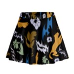 Pattern Design Seamless Texture Mini Flare Skirt
