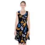 Pattern Design Seamless Texture Racerback Midi Dress