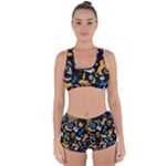 Pattern Design Seamless Texture Racerback Boyleg Bikini Set