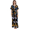 Short Sleeve Long Pants Satin Pajamas Set 