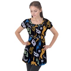 Puff Sleeve Tunic Top 
