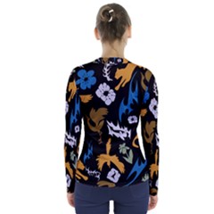 V-Neck Long Sleeve Top 