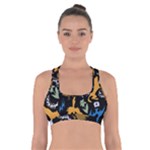 Pattern Design Seamless Texture Cross Back Sports Bra