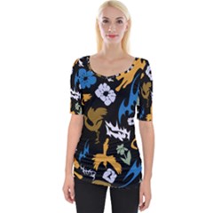 Wide Neckline T-Shirt 