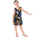 Pattern Design Seamless Texture Kids  Sleeveless Dress