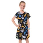 Pattern Design Seamless Texture Kids  Drop Waist Dress