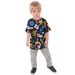 Pattern Design Seamless Texture Kids  Raglan T-Shirt