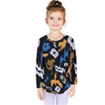 Pattern Design Seamless Texture Kids  Long Sleeve T-Shirt