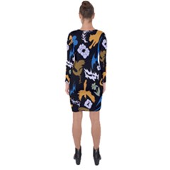 Asymmetric Cut-Out Shift Dress 