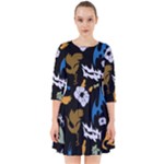 Pattern Design Seamless Texture Smock Dress