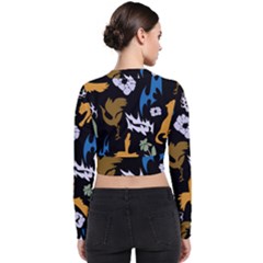 Long Sleeve Zip Up Bomber Jacket 
