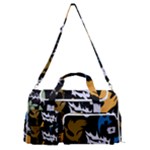Pattern Design Seamless Texture Sports Gym Duffle Bag with Shoe Compartment
