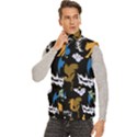 Men s High Neck Button Up Puffer Vest 
