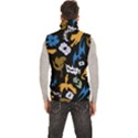 Men s High Neck Button Up Puffer Vest 