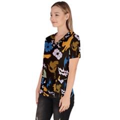 Women s V-Neck Scrub Top 