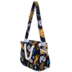 Rope Handles Shoulder Strap Bag 