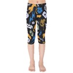Pattern Design Seamless Texture Kids  Capri Leggings 