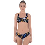 Pattern Design Seamless Texture Criss Cross Bikini Set