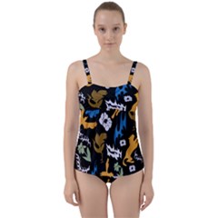 Twist Front Tankini Set 