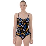 Pattern Design Seamless Texture Sweetheart Tankini Set