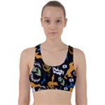 Pattern Design Seamless Texture Back Weave Sports Bra