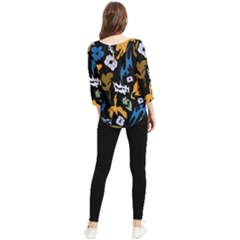 Chiffon Quarter Sleeve Blouse 