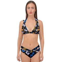 Double Strap Halter Bikini Set 