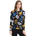 Pattern Design Seamless Texture Women s Long Sleeve Rash Guard