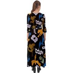 Button Up Boho Maxi Dress 