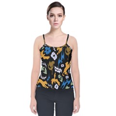 Velvet Spaghetti Strap Top 