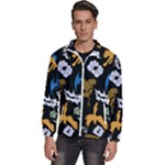 Pattern Design Seamless Texture Men s High Neck Windbreaker