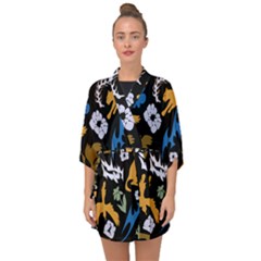 Half Sleeve Chiffon Kimono 