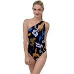 Pattern Design Seamless Texture To One Side Swimsuit