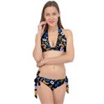 Pattern Design Seamless Texture Tie It Up Bikini Set