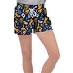Pattern Design Seamless Texture Women s Velour Lounge Shorts