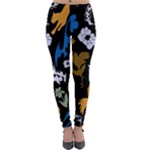 Pattern Design Seamless Texture Lightweight Velour Leggings