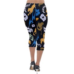 Lightweight Velour Capri Leggings  