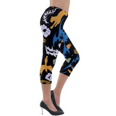Lightweight Velour Capri Leggings  
